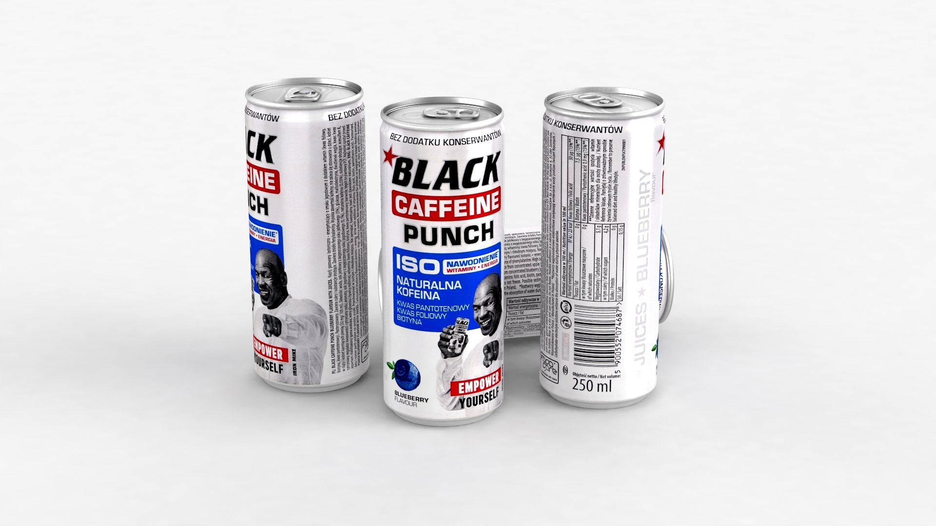 Beverage Can Black Caffeine Punch 250ml 2020