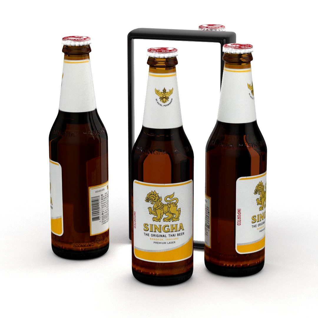 Beer Bottle Singha Premium Lager 330ml 2020