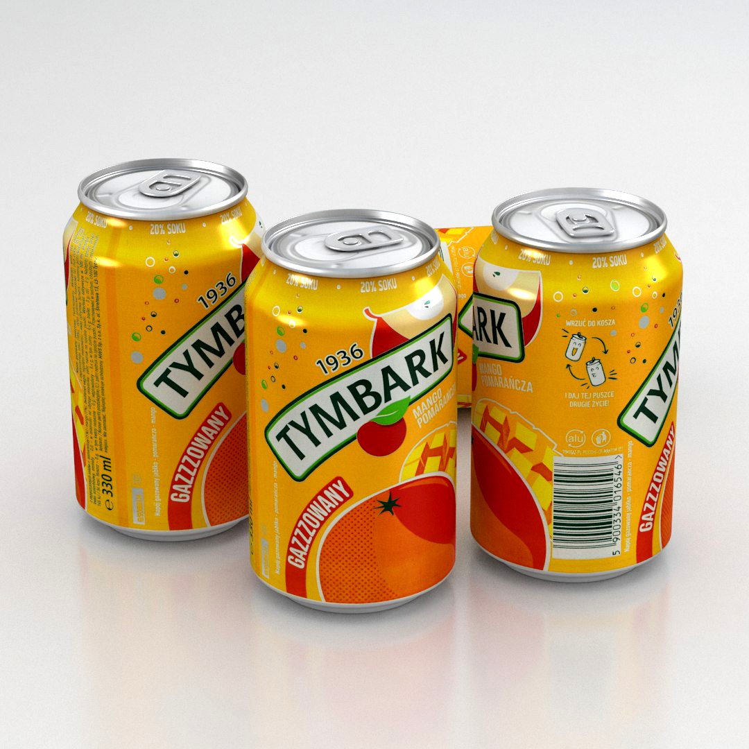 Beverage Can Tymbark Mango Orange 330ml 2020