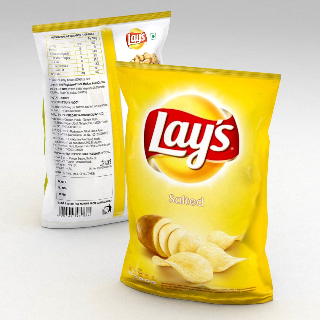 Lays Potato Chips Salted 140g 2020