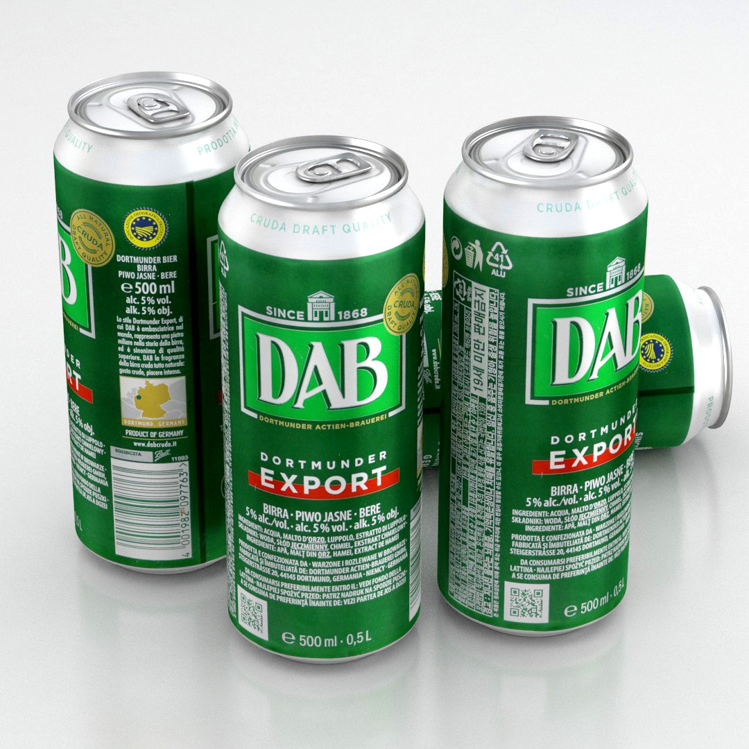 Beer Can DAB Dortmunder Export 500ml 2020