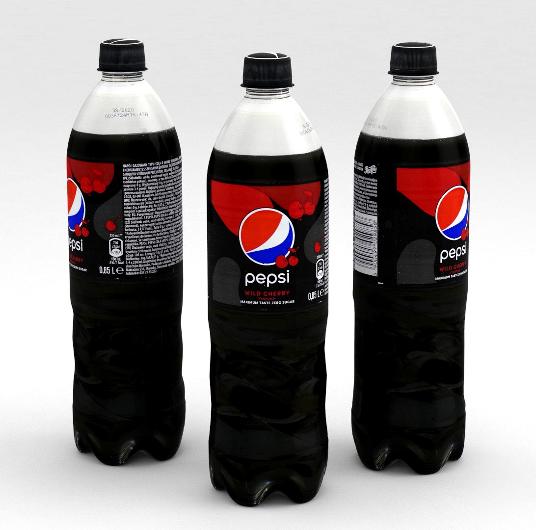 Beverage Bottle Pepsi Max  Wild Cherry 850ml 2020