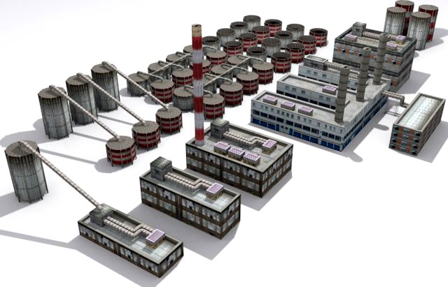 Refinery Set 3D Model