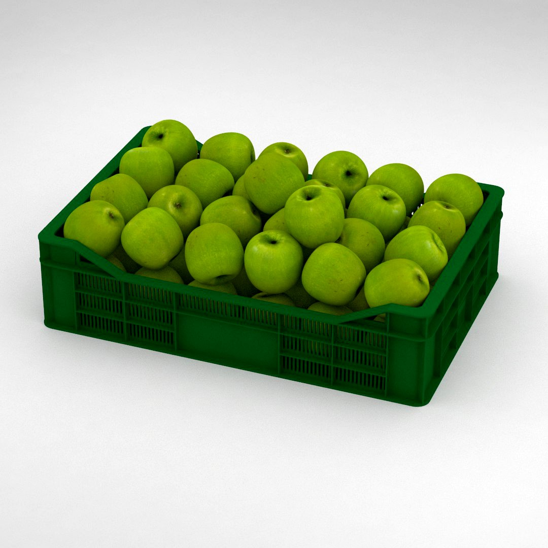 Fruit Apple Green Granny Smith Crate