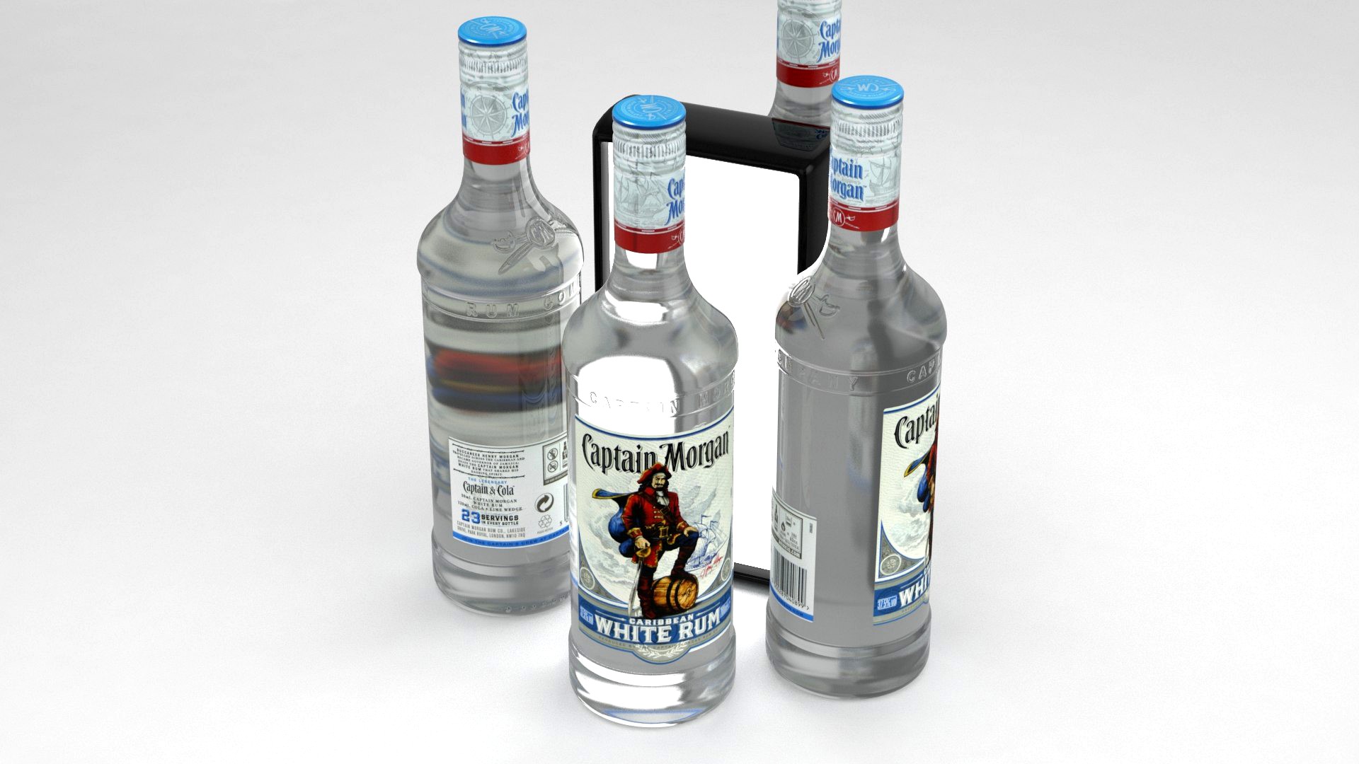 Alcohol Bottle Captain Morgan Caribbean White Rum 700ml