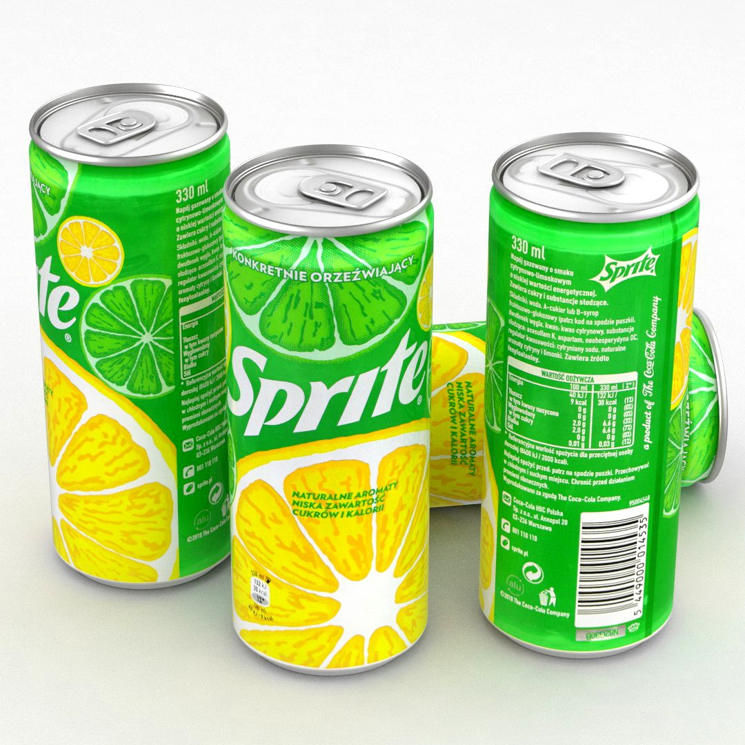 Beverage Can Sprite 330ml Tall