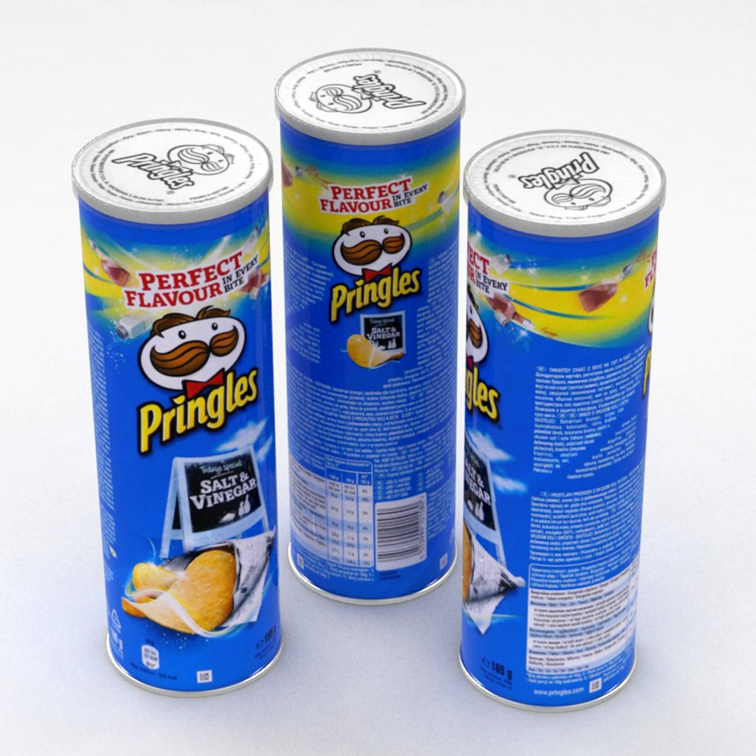 Pringles Salt and Vinegar 165g 2018