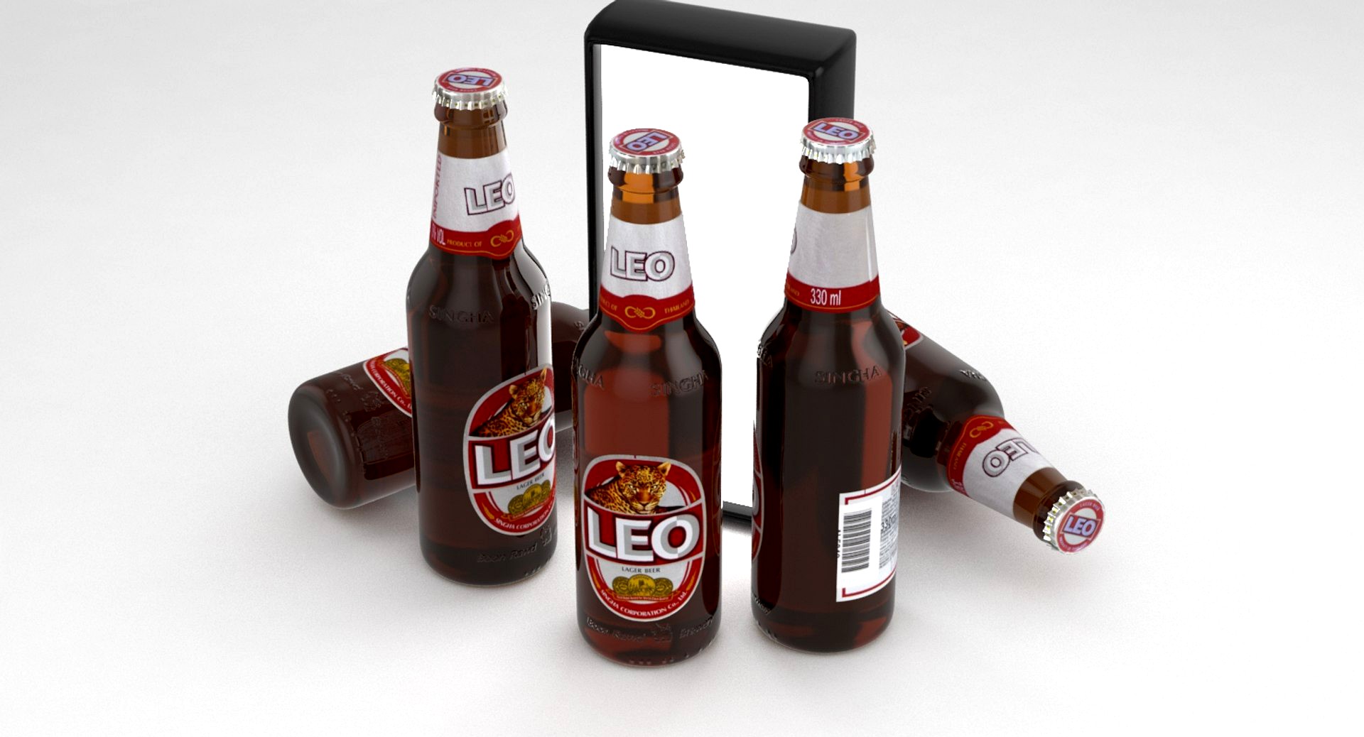Beer Bottle Singha Leo 330ml