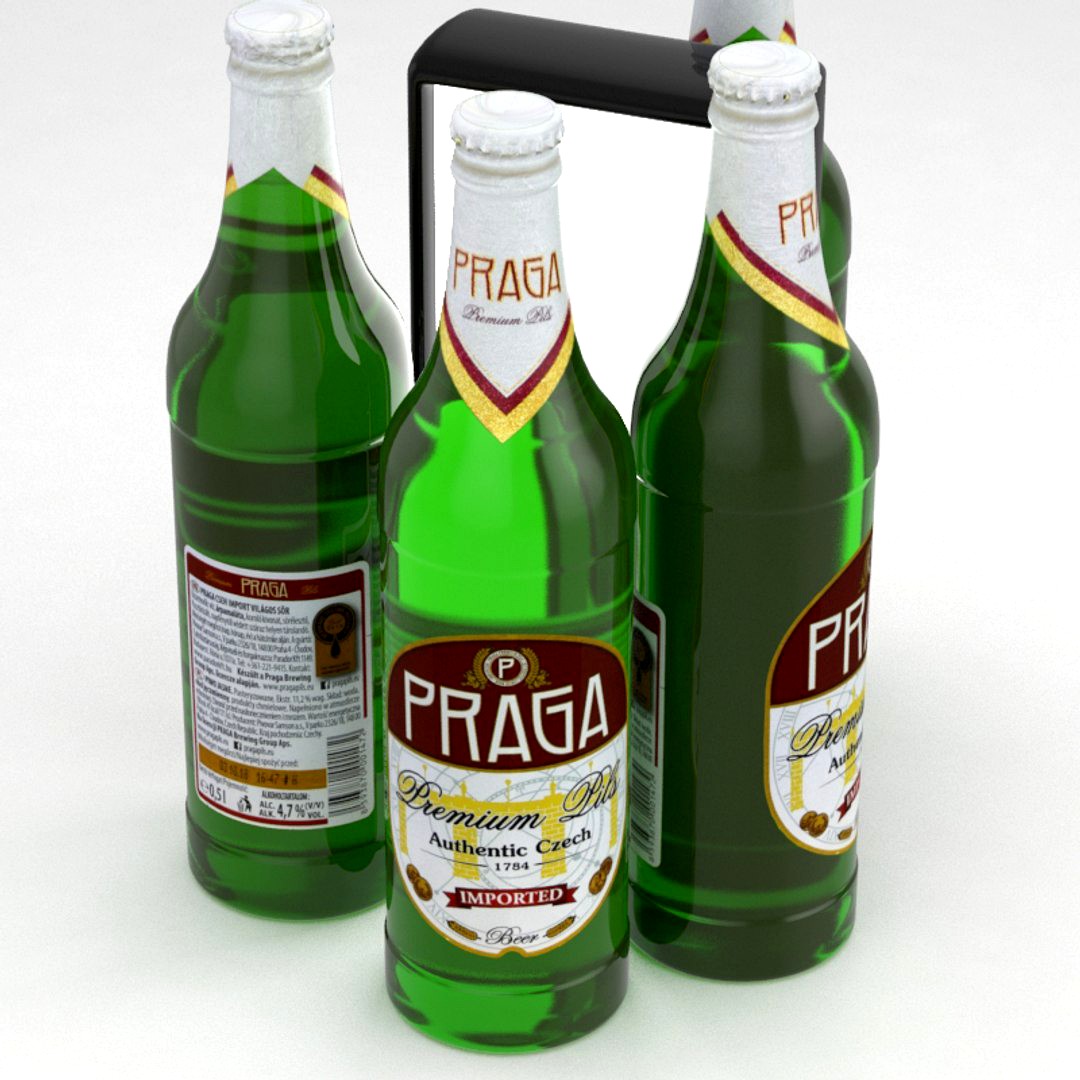 Beer Bottle Praga Premium Pils 500ml