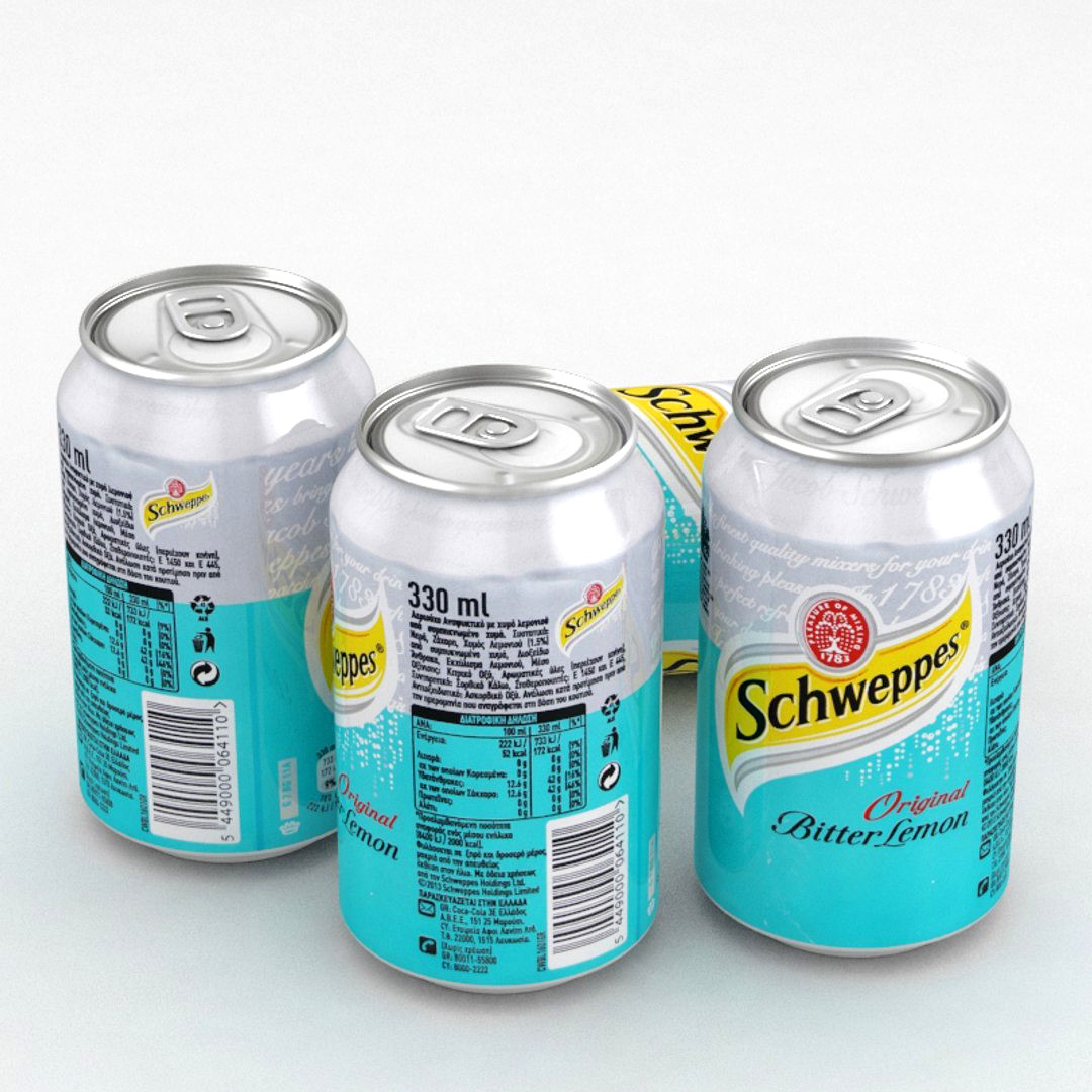 Beverage Can Schweppes Original Bitter Lemon 330ml