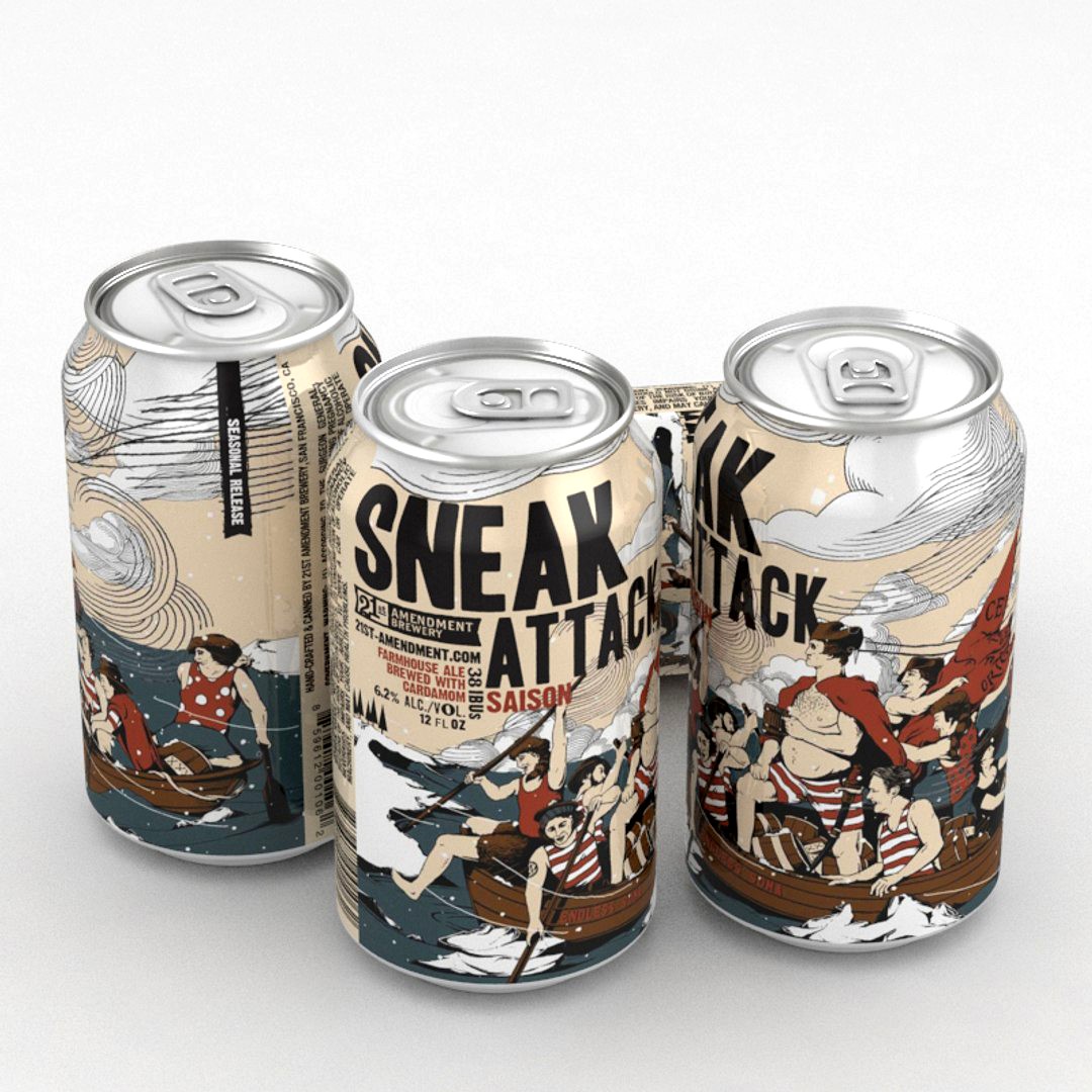 Beer Can 21st Amendment Sneak Attack 12fl oz