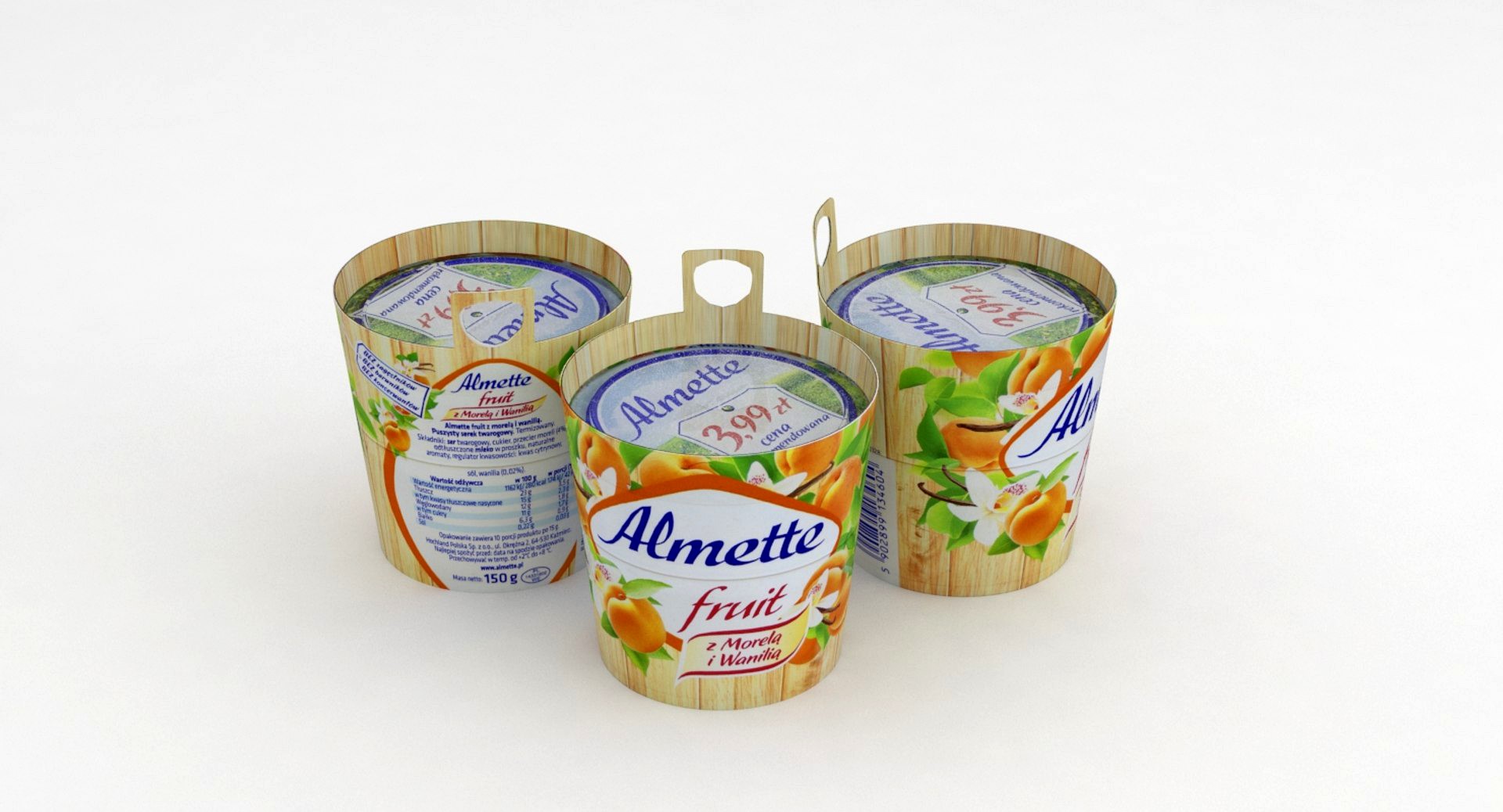 Almette Fruit Apricot Vanilla 150g