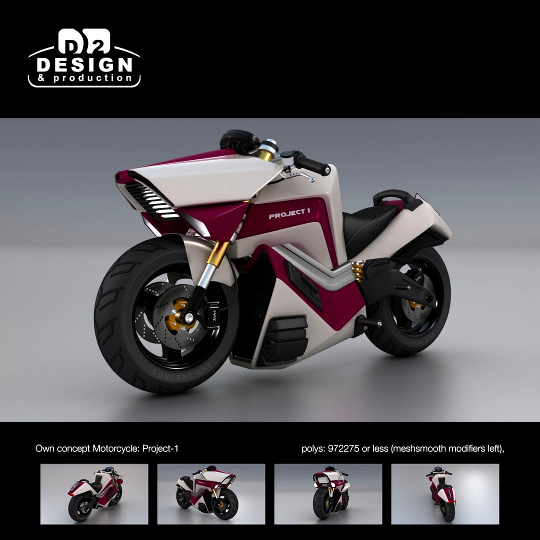Futuristic bike own concept: Project-1
