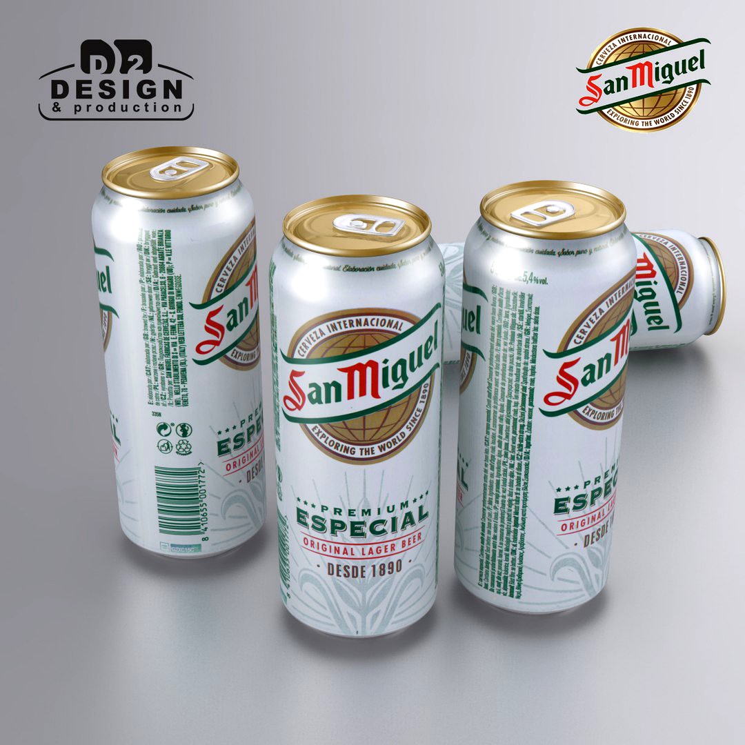 Beer can San Miguel 500ml