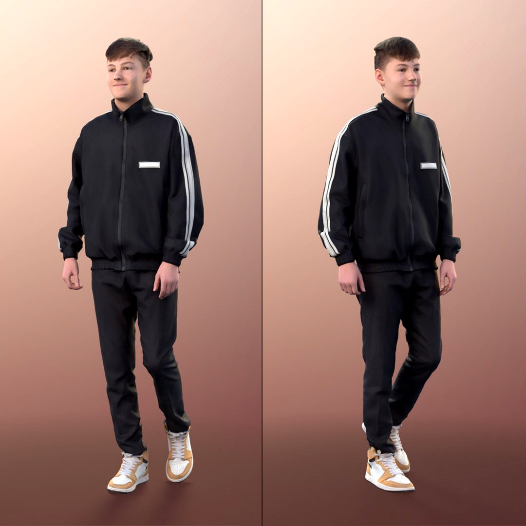 11091 Bobby Teen Boy Walking In Sports Jacket