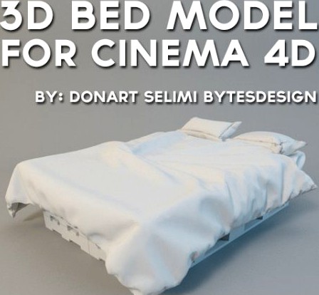 3D Bed Model 3D Model