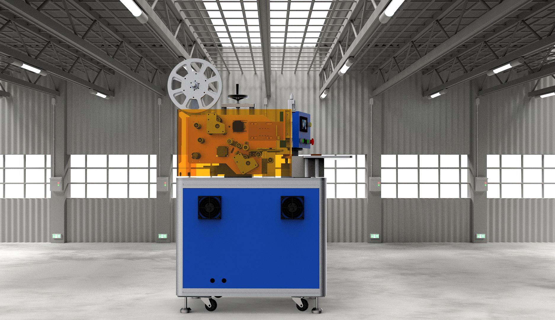 Double station rotary labeling machine
