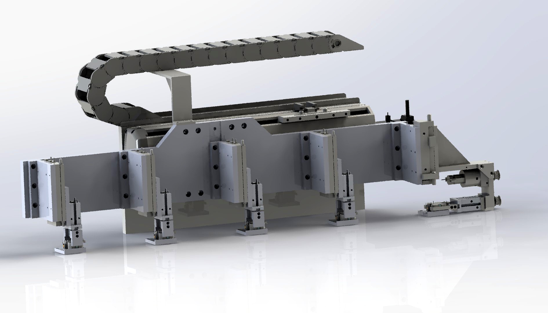 Feeding conveying and rotating module mechanism