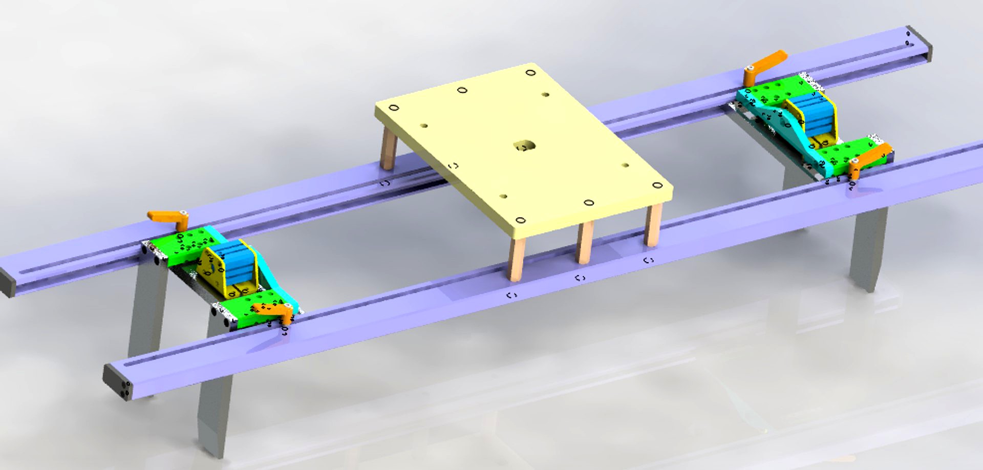 Clappers positioning structure