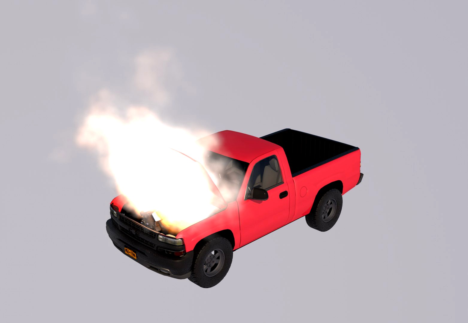 truck engine fire