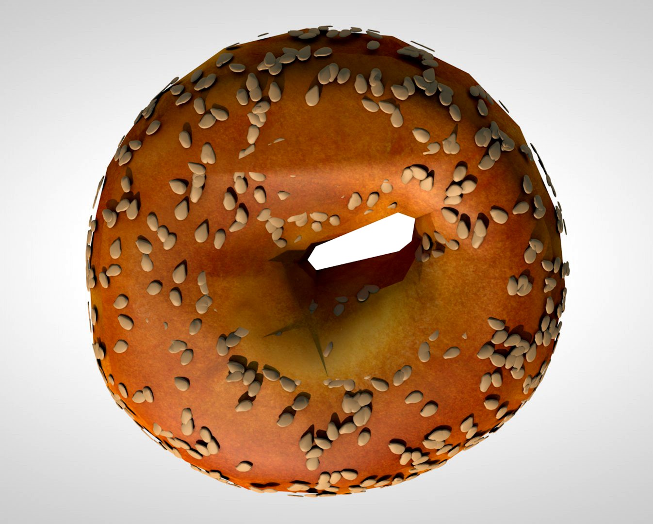 bagel lowpoly