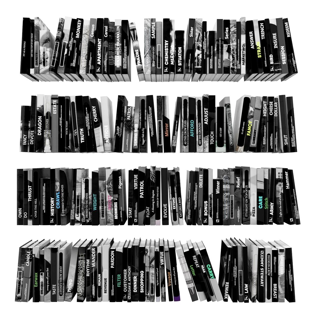 Books 150 pieces 3-2-3