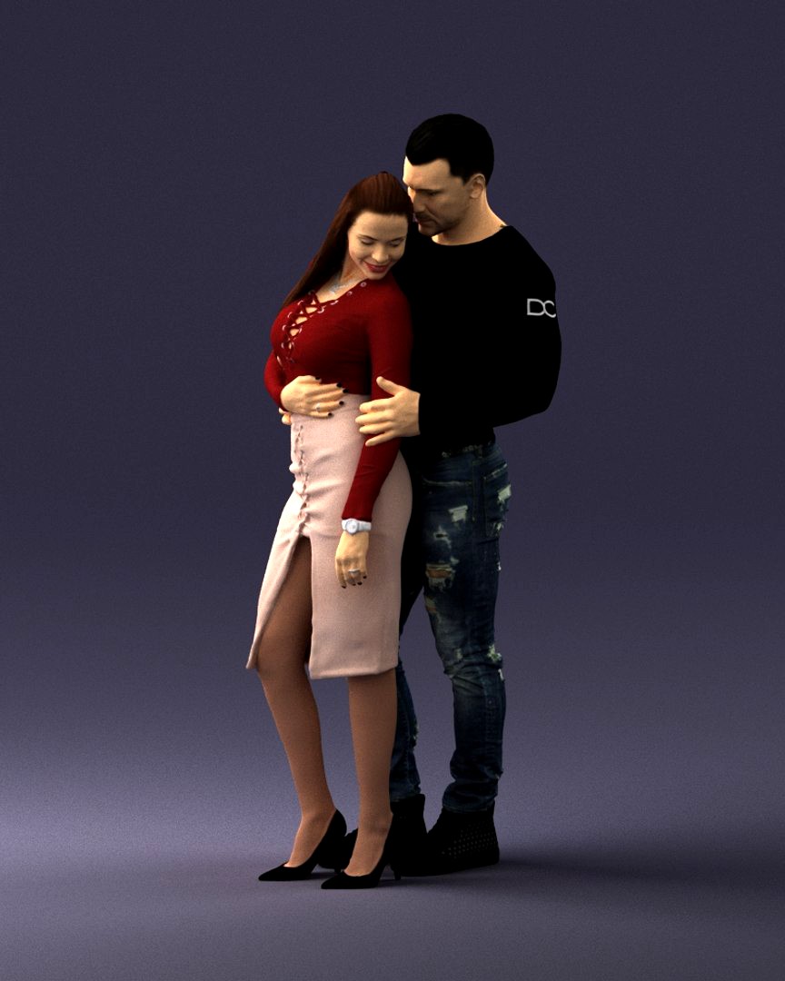 Hugging young couple 0306