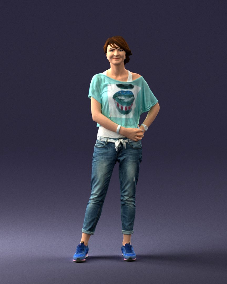 Woman in jeans 0260