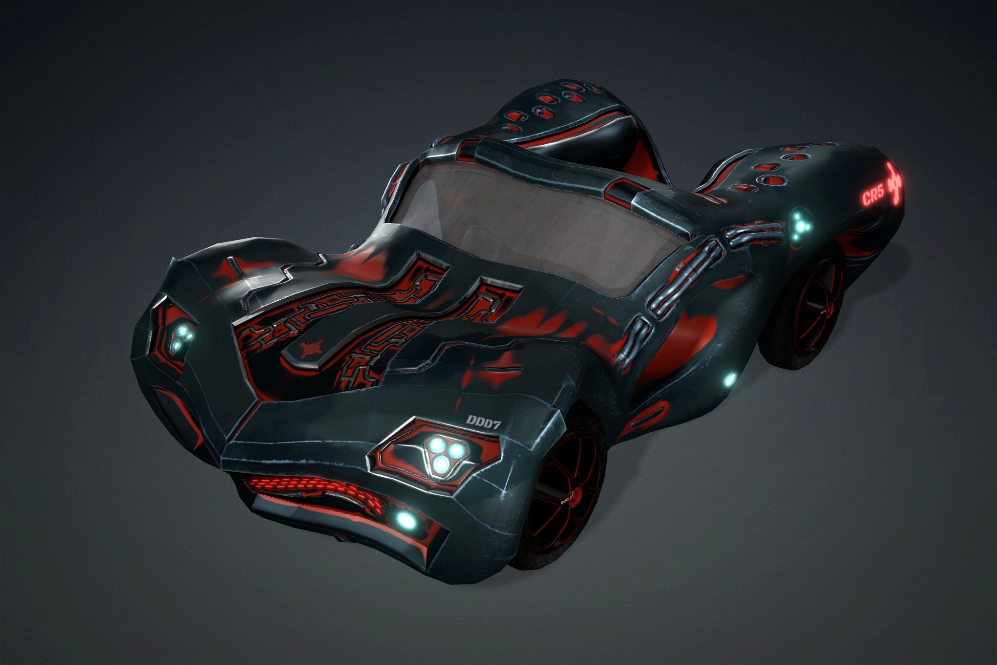 Sci-fi Car Dracula 3d model