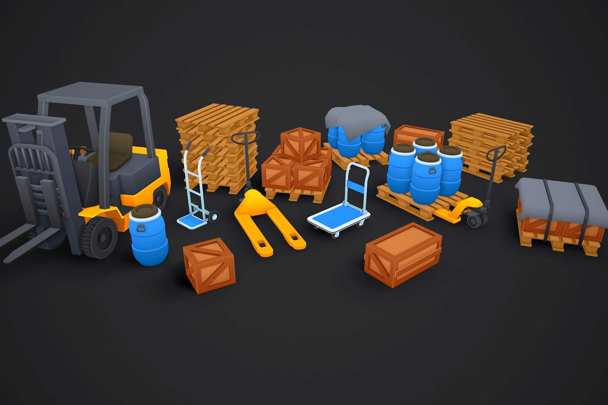 Trolley pallet Forklift
