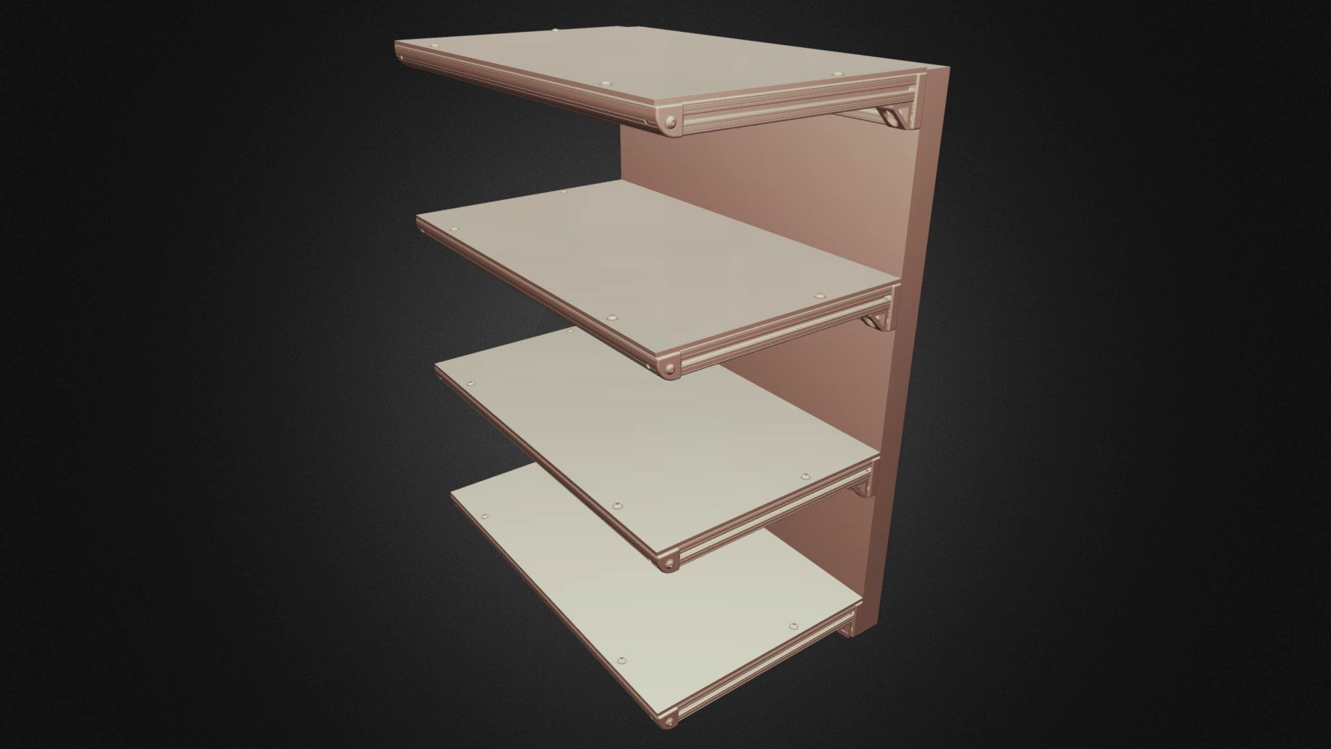 Aluminum Wall Mount Shelving