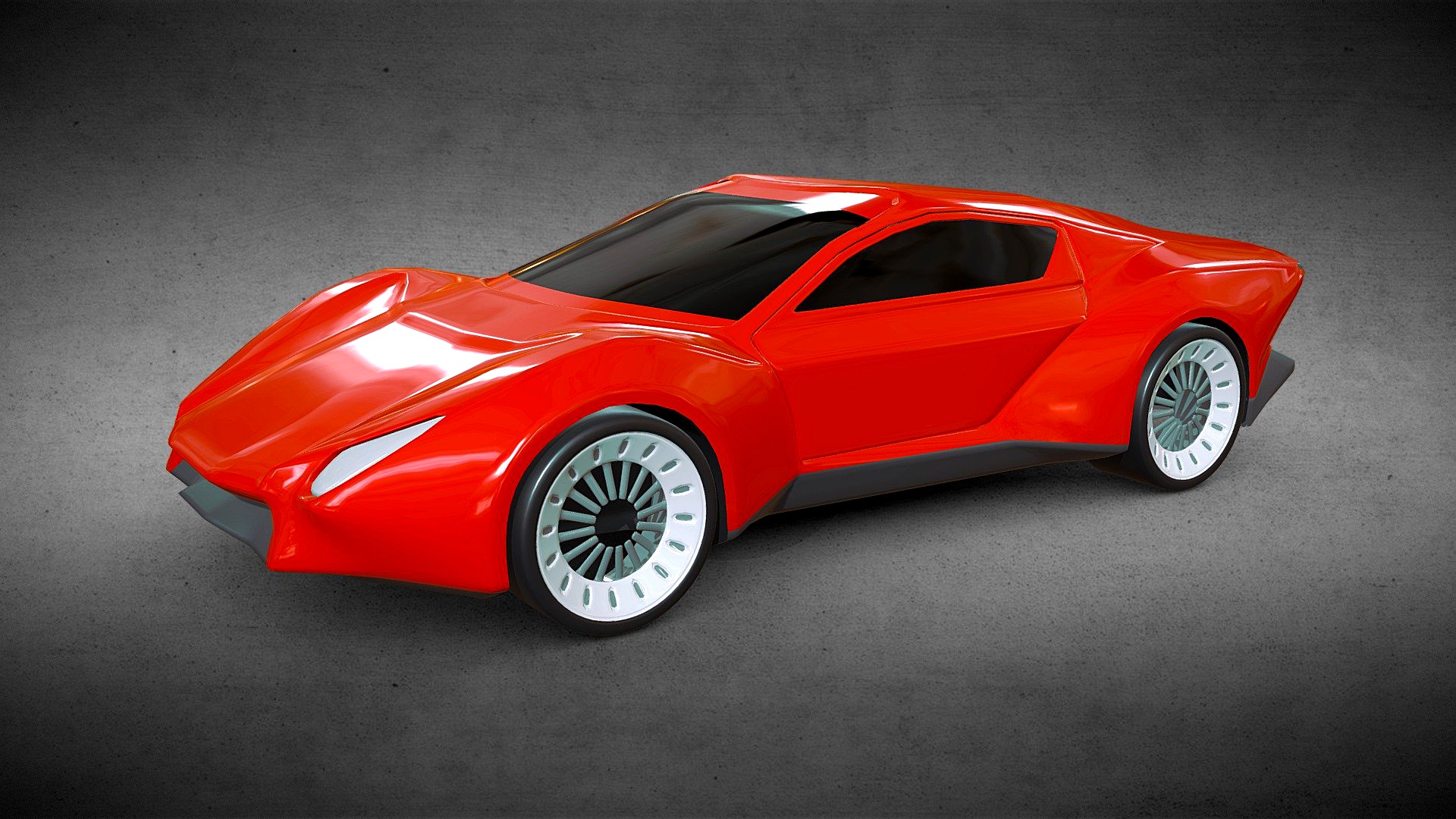 Red futuristic concept