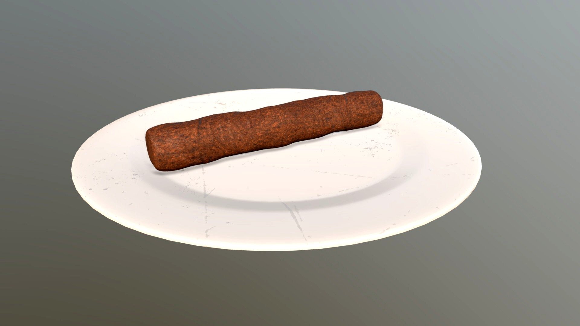 Frikandel op bord