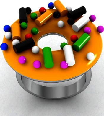 Donut Ring 3D Model