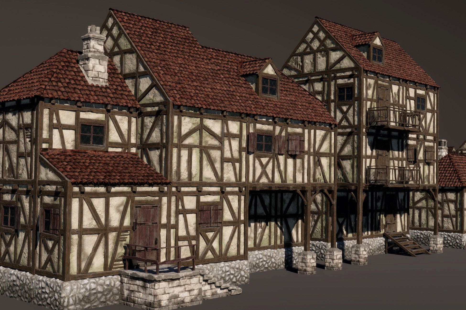 Modular Medieval Houses HDRP