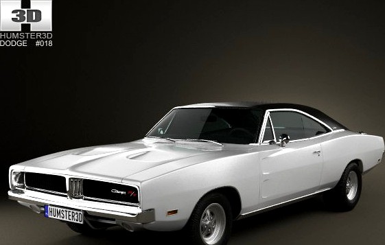 Dodge Charger RT 1969 3D Model