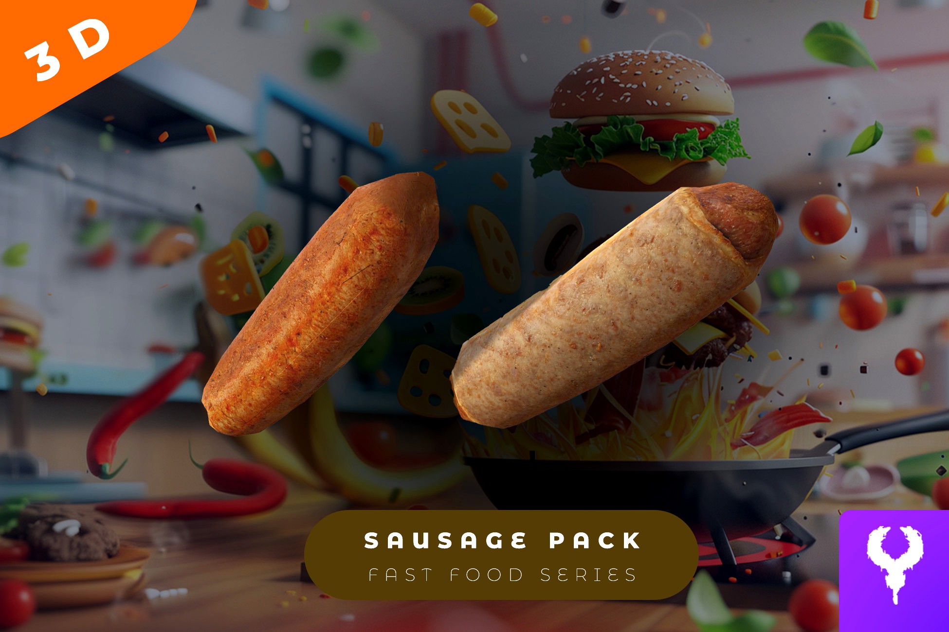Cartoon Sausage Pack