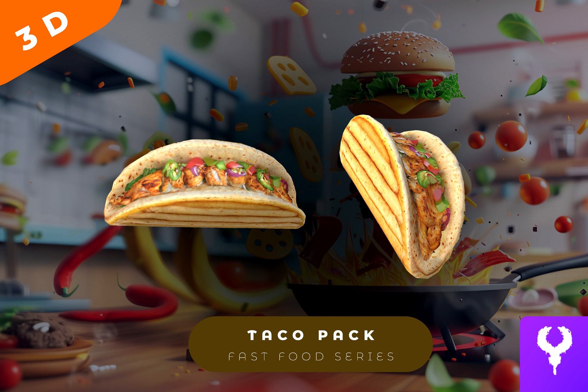 Cartoon Taco Pack