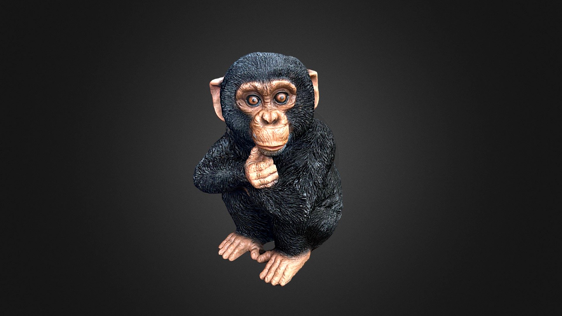 Monkey Chimpanzee Figure Statue Ornament Animal