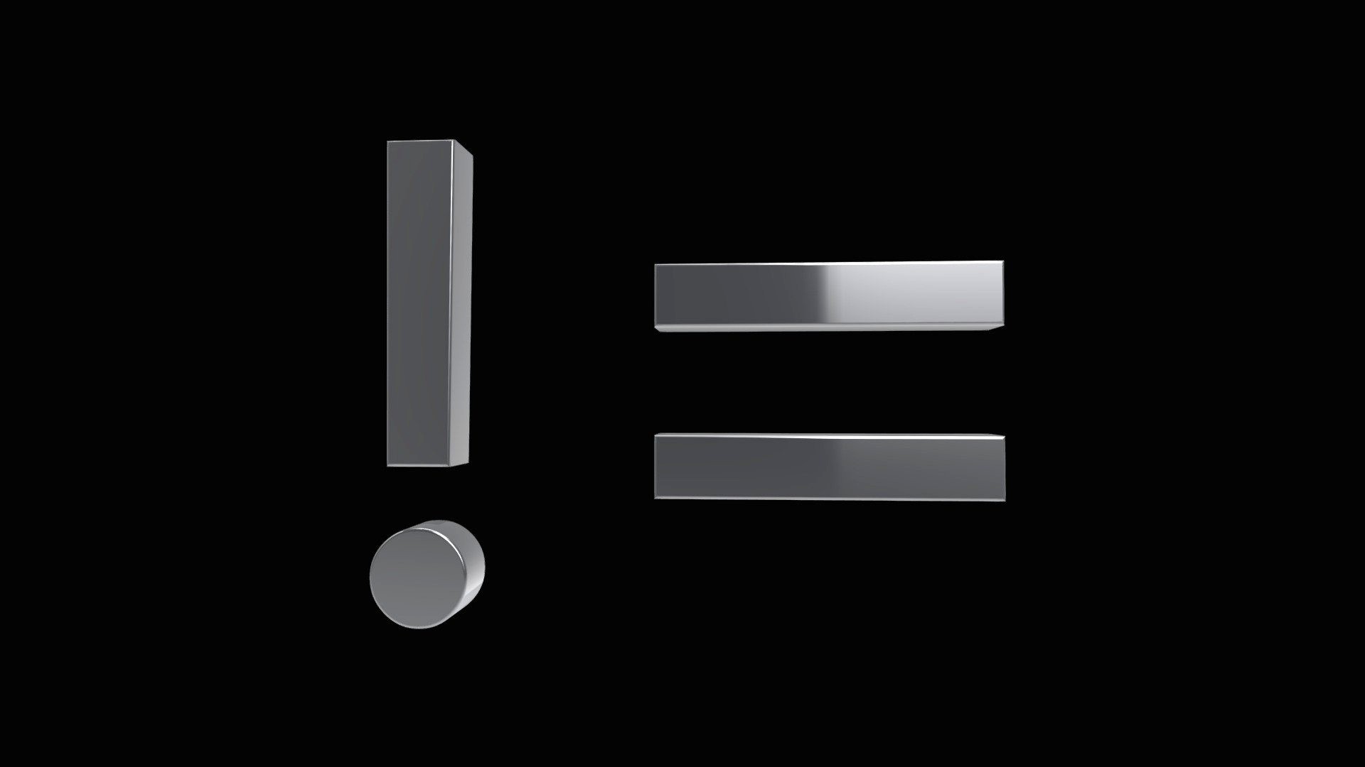 != Not Equal