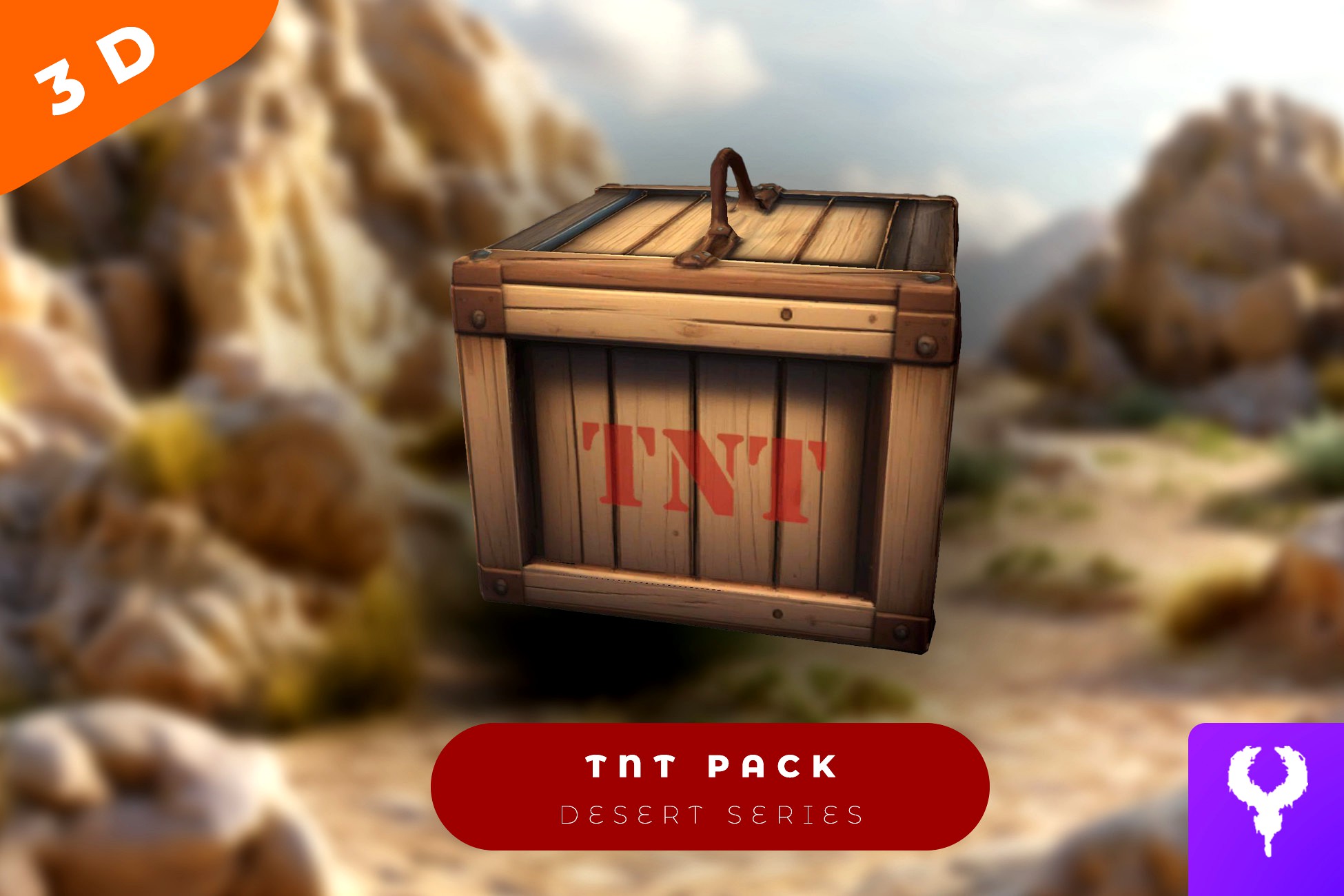 Cartoon TNT Crate
