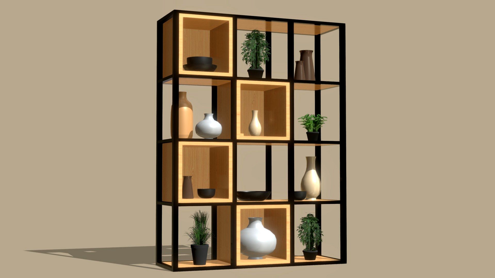 Modern Grid Shelving