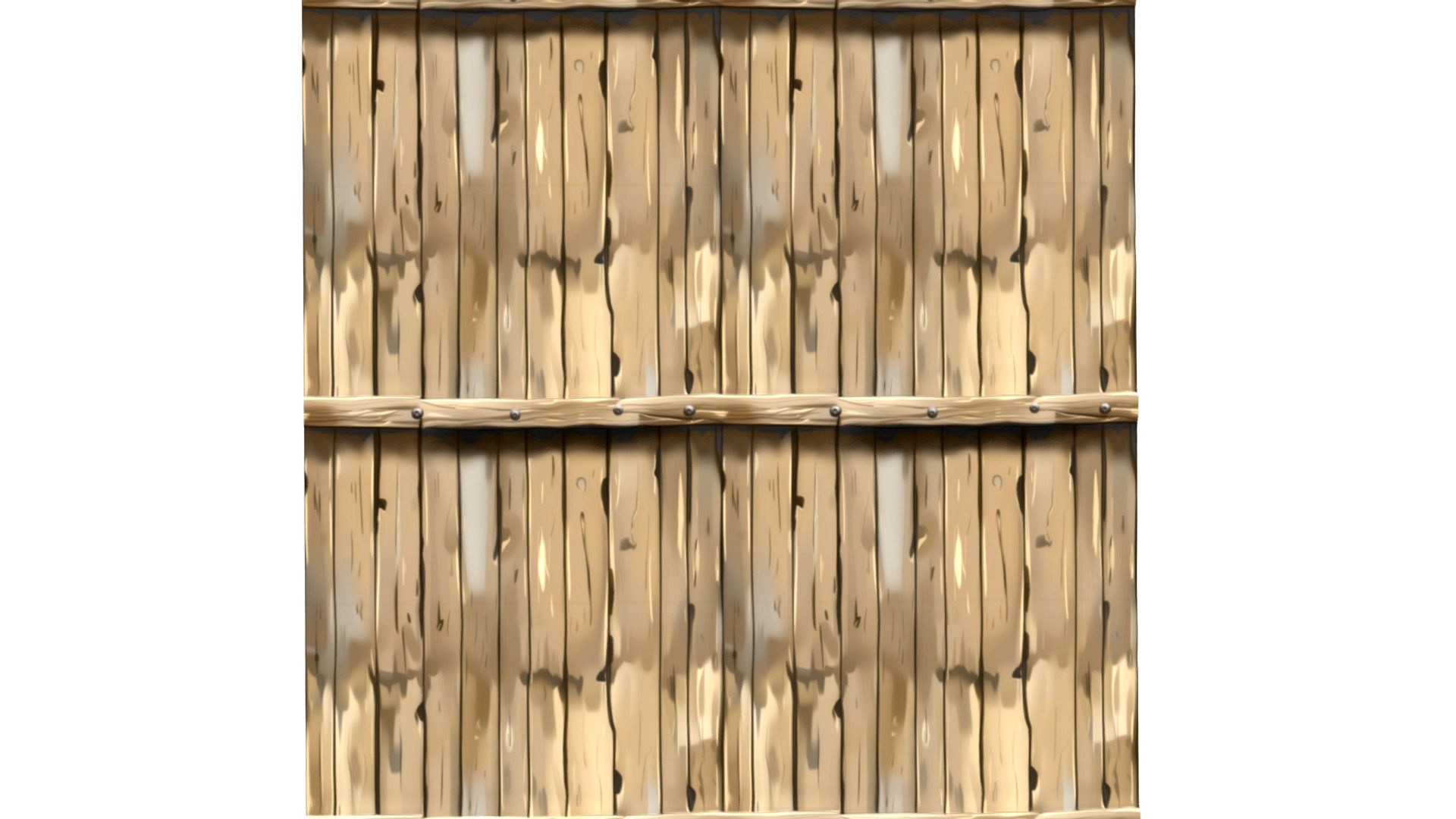 Stylized Wood Fence Seamless Texture
