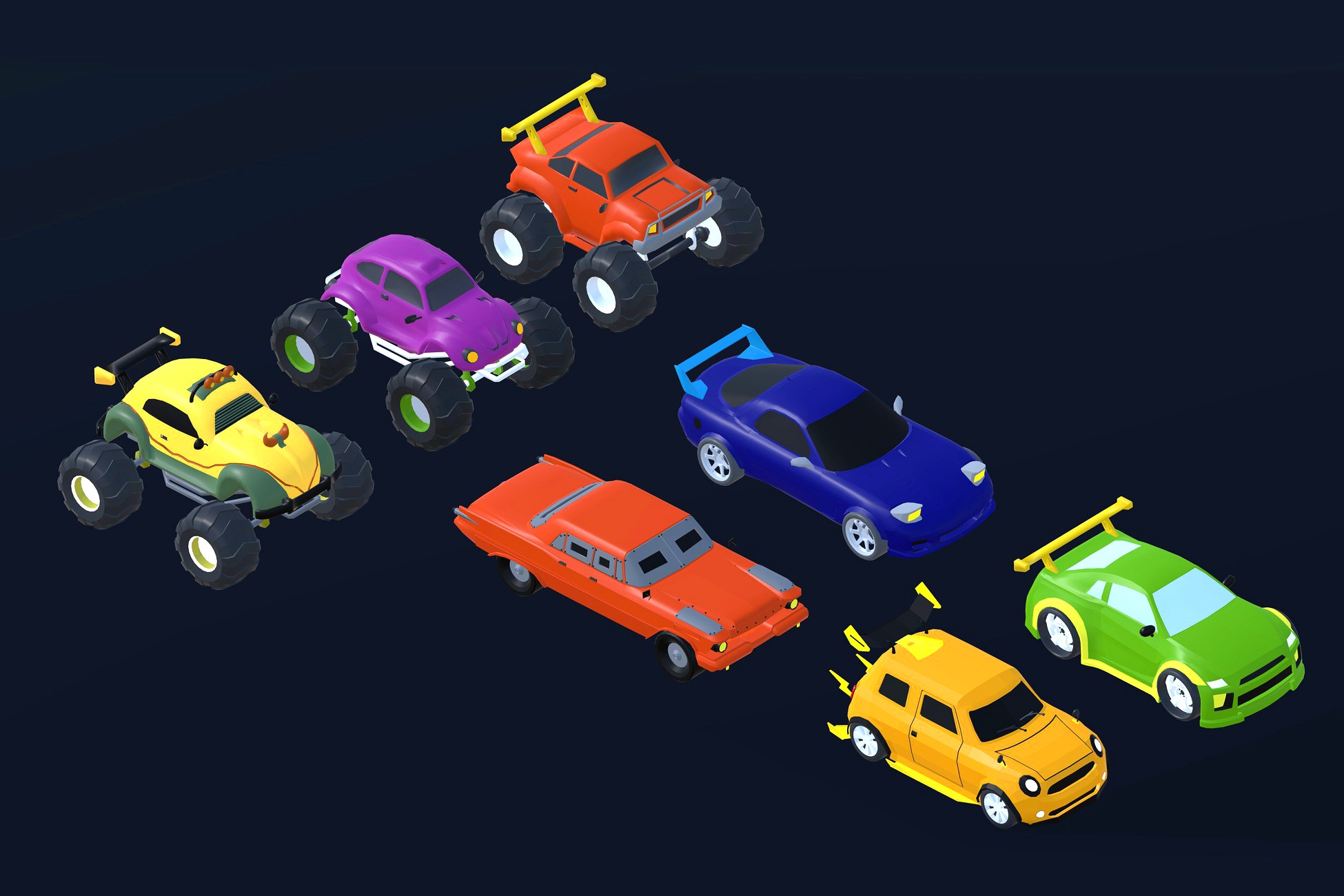 Tiny Low Poly Car Packs