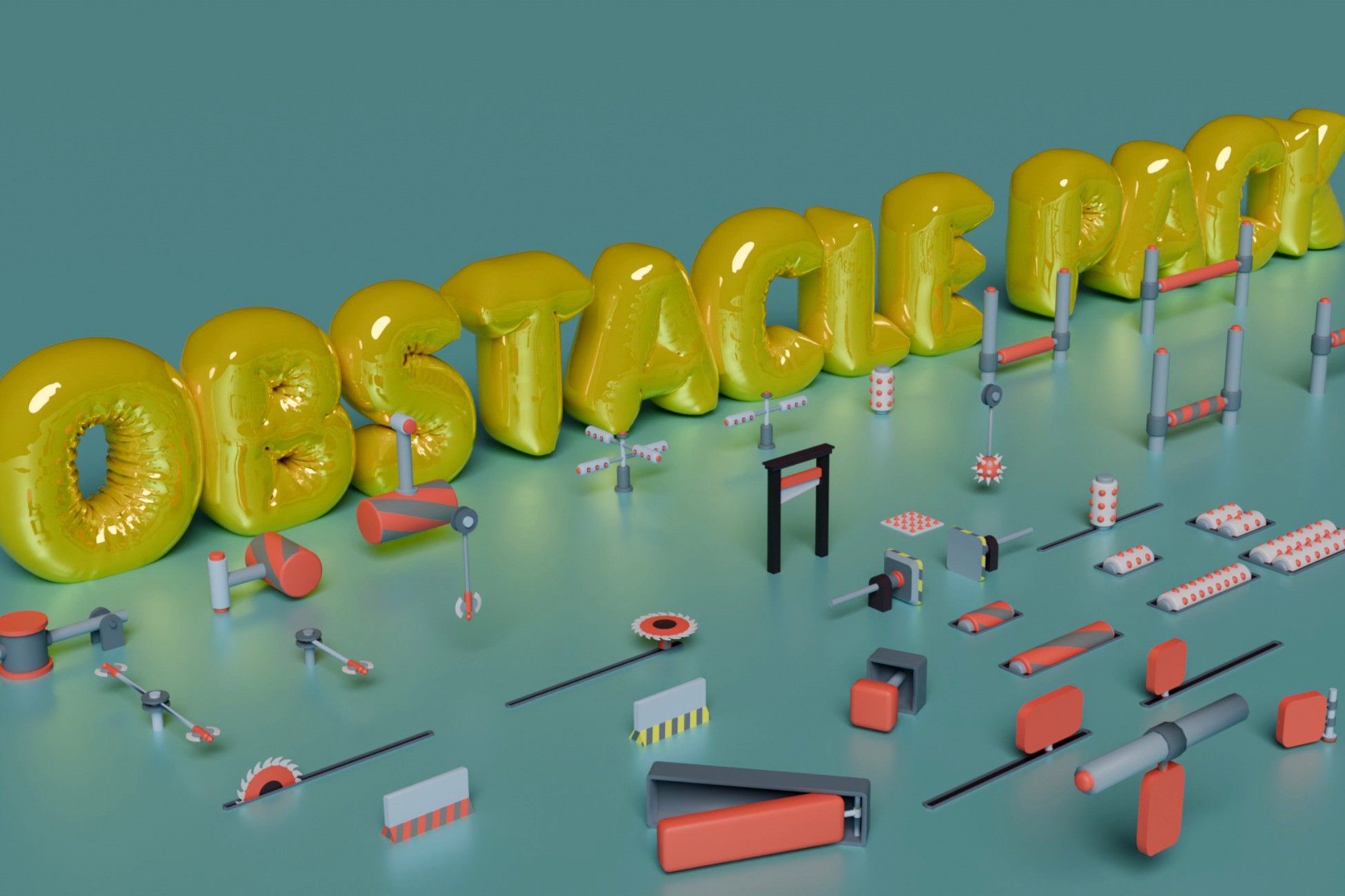 Low Poly Obstacle Pack