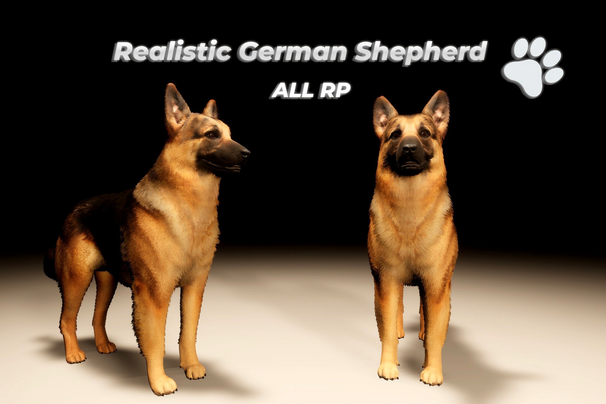 Realistic German Shepherd