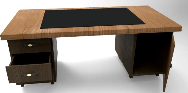 Work table black 3D Model