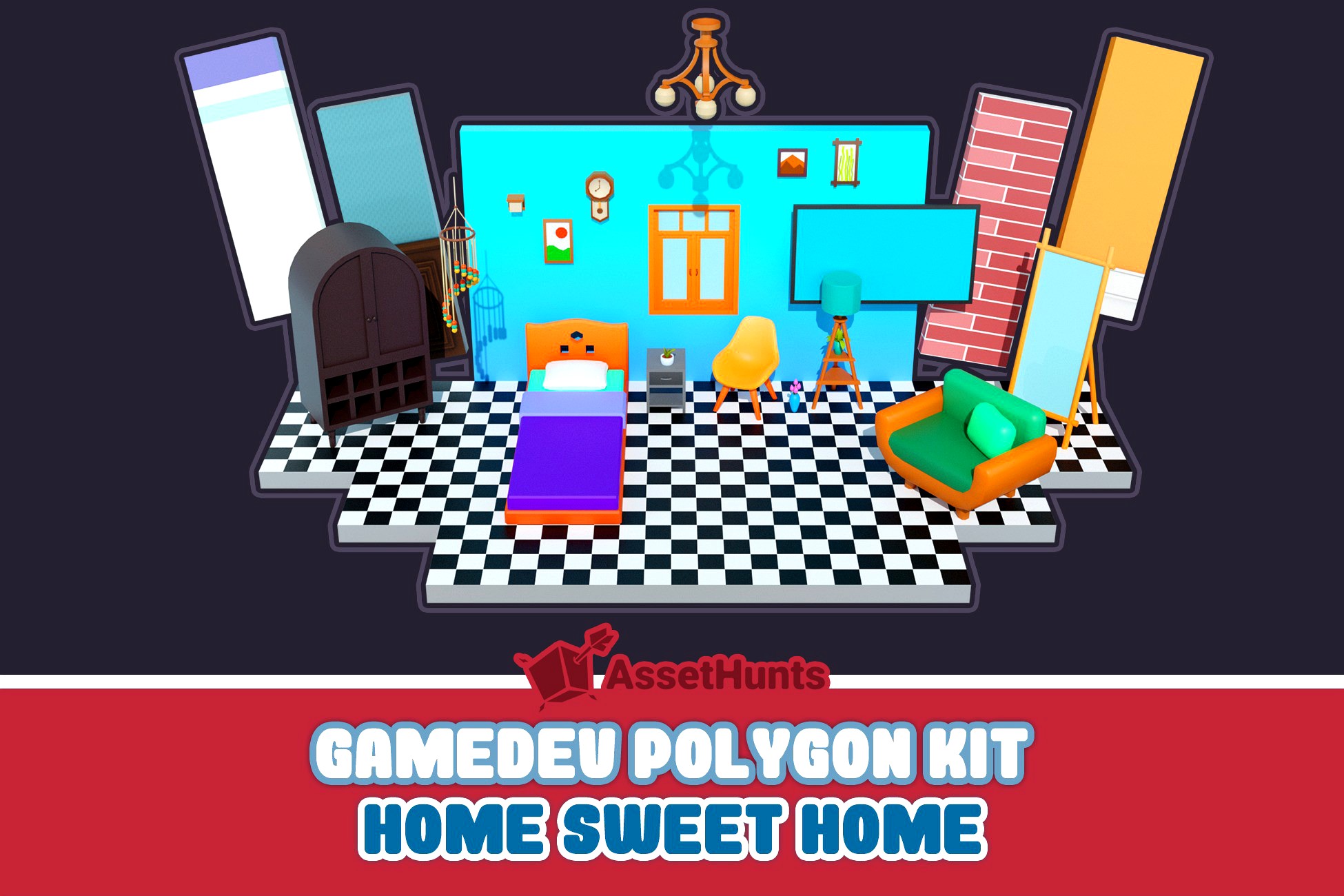 GameDev Polygon Kit - Home Sweet Home