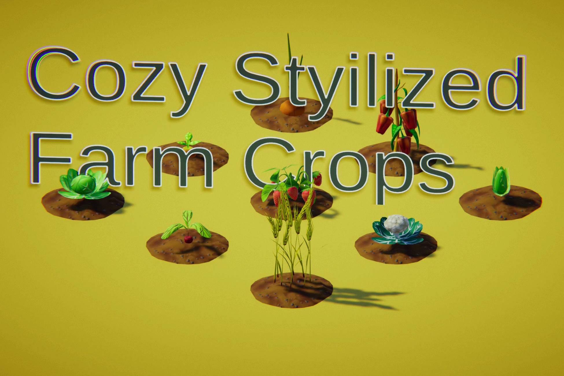 Cozy Stylized Farm Crops