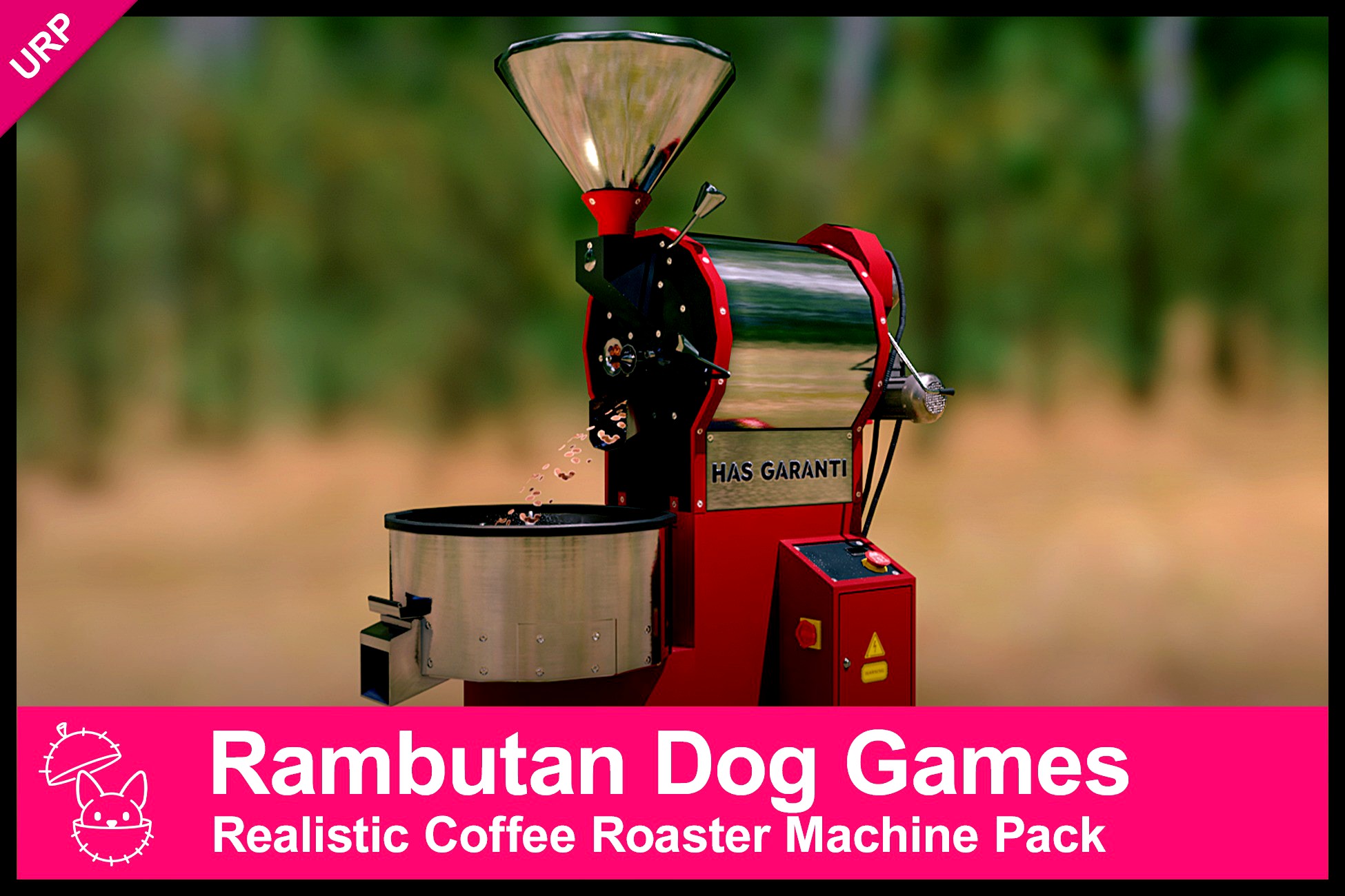 Realistic Coffee Roaster Machine Pack | VR Ready | URP